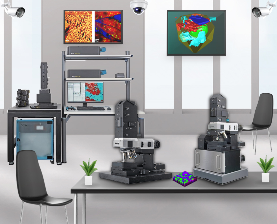 Sistema de microscopía Raman para investigación científica